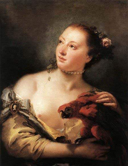 Woman with a Parrot